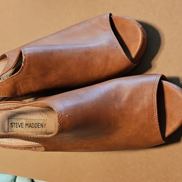 5/$12 Or 6/$20 Brown Wedge Sandals - Picture 2 of 4